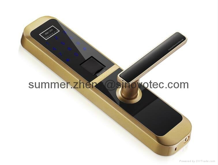Touchpad touch screen biometric fingerprint sencor electronic door gate locks 3