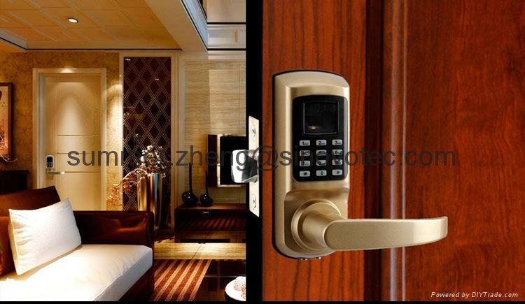 wireless keypad panel fingerprint smartcode pin code door locks with cylinder