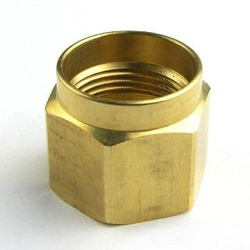 Brass CNC Precision Turning Nut with Plain Finishing 2