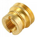 Brass CNC Precision Turning Nut with Plain Finishing