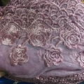 New Design 12cm Width Stock Rose Embroidery Mesh Lace For Garments & Home Textil 3