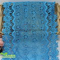 Direct Sale 17cm Width Stock Flower Embroidery Water Soluable Curtain Lace 5