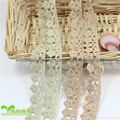 2.5cm Width Stock Wholesale Small Flower Shape Embroidery Water Soluable Lace 2