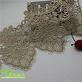 12cm Width Polyester  Lace Stock Wholesale Seashell Flower Shape Embroidery Lace 3