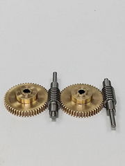 Brass worm and worm gear set