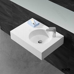 Artificial stone acrylic solid surface wash basin 