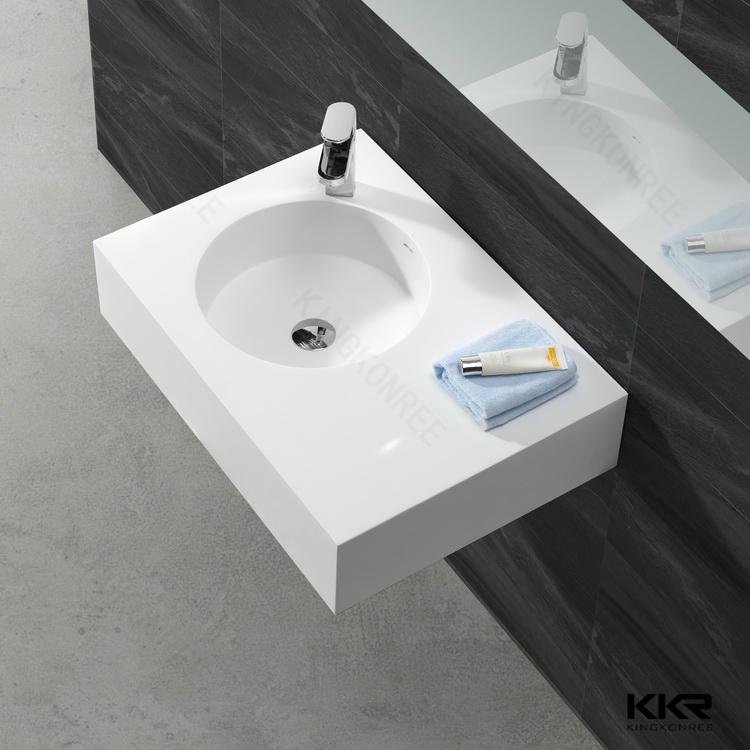 Artificial stone acrylic solid surface wash basin  4