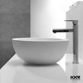 Pure white cheap solid surface countertop wash basin 4