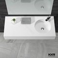 Cheap solid surface pure white wash basin 5