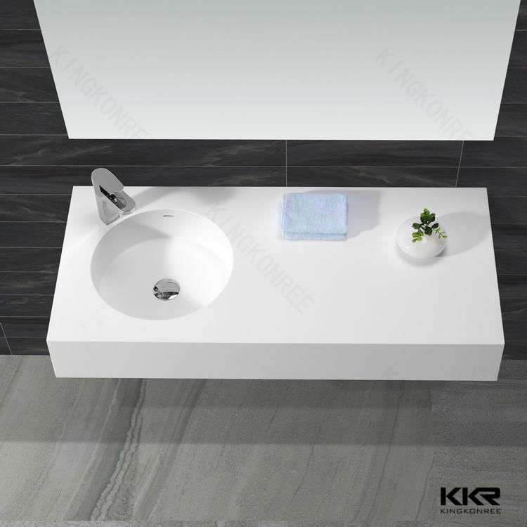 Cheap solid surface pure white wash basin KKRwash basin Kingkonree (China Manufacturer