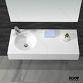 Cheap solid surface pure white wash basin 4