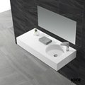 Cheap solid surface pure white wash basin 2