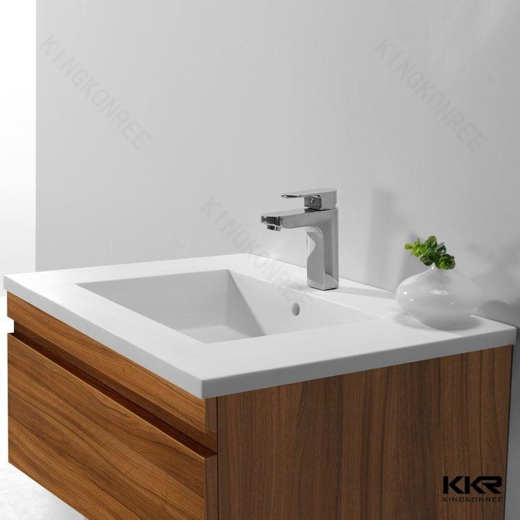 Small solid surface cabinet wash basin basin 3