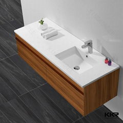 Small solid surface cabinet wash basin basin