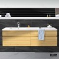Pure white cheap solid surface countertop wash basin 2
