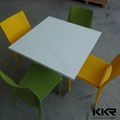 KKR solid surface stone restaurant table  3