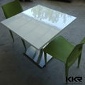 KKR solid surface stone restaurant table  5