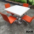 KKR solid surface stone dining table and