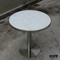 KKR solid surface marble like dining table 4