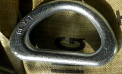 Forged Galvanized Steel Winch Strap Delta Ring