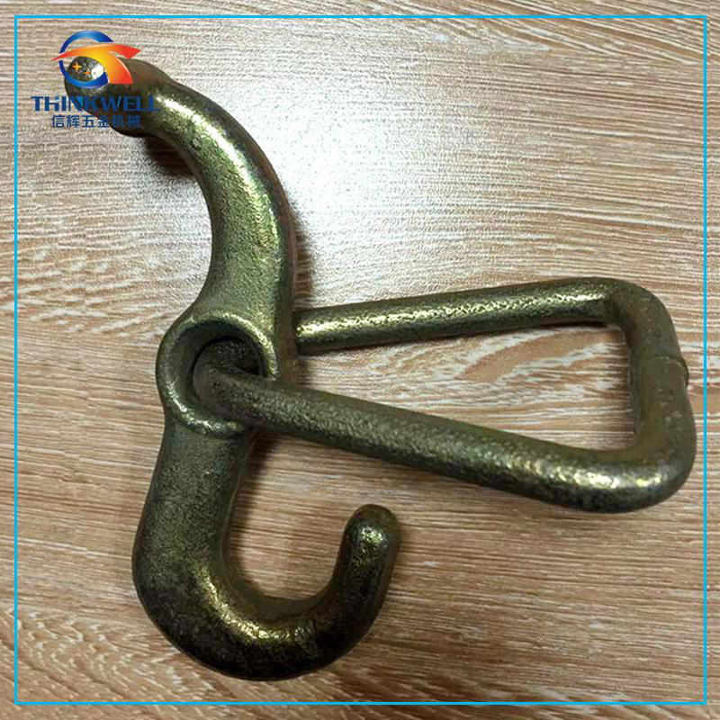 Hot Sale Forged Steel Galvanized J Hook with D Ring