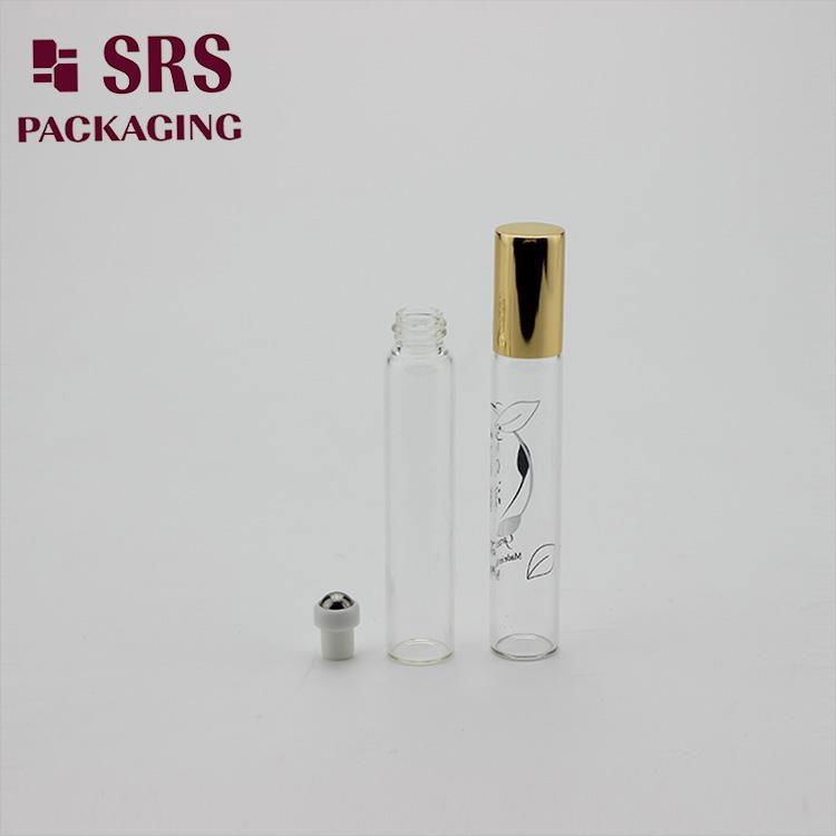 8ml無色透明玻璃香水滾珠瓶做燙銀
