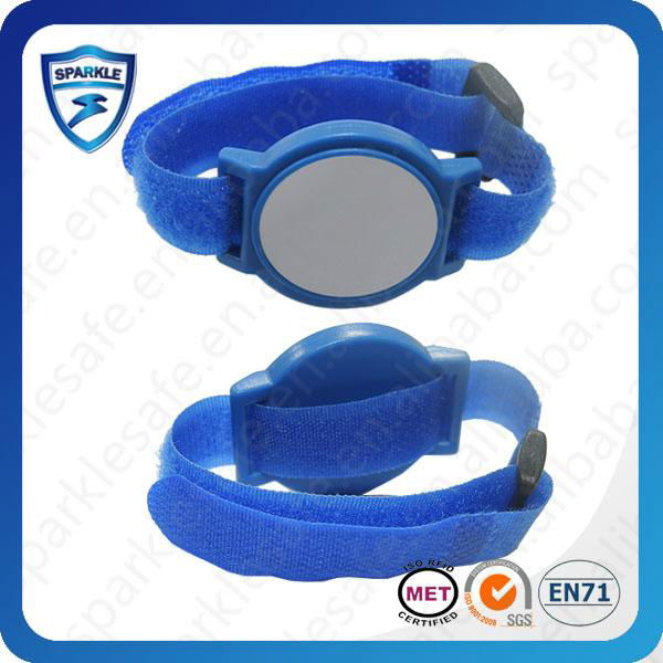 Active nylon RFID wristband