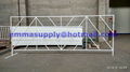 powder PVC coated white fence for racing