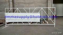 powder PVC coated white fence for racing event