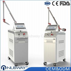 China laser tattoo removal 1064nm 532nm q switch nd yag laser for beauty salon
