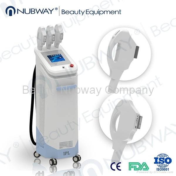 5% discount for 3 handles multifunctional IPL hair removal machine for salon use