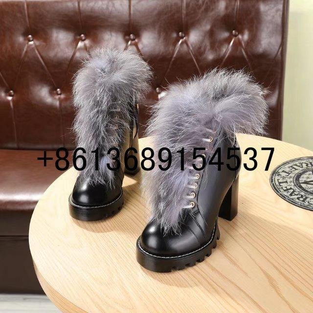 louis vuitton boots with fur