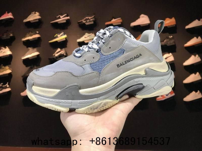 Beige Black Triple S Sneakers from the brand Balenciaga
