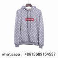 supreme lv jumper LOUIS VUITTON SUPREME Red Cotton Knitwear Sweatshirt supreme - lv supreme ...