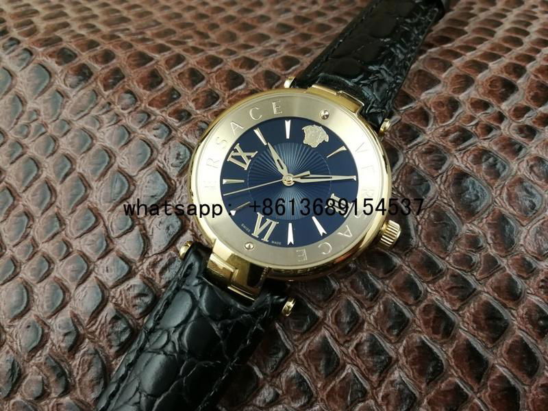         watches men         Stainless Steel Leather-Strap Watch wholesale watch 2