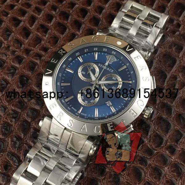         watches men         Stainless Steel Leather-Strap Watch wholesale watch 4