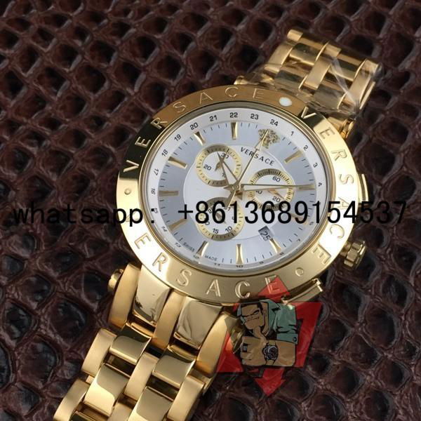         watches men         Stainless Steel Leather-Strap Watch wholesale watch