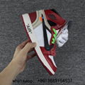 OFF-WHITE  Air Jordan 1 Retro High OG sports shoes aj1 off white men jordan 1  7