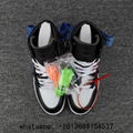 OFF-WHITE  Air Jordan 1 Retro High OG sports shoes aj1 off white men jordan 1  14