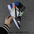 OFF-WHITE  Air Jordan 1 Retro High OG sports shoes aj1 off white men jordan 1  16