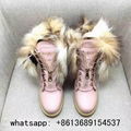 Balmain boots for women Army leather ranger boots ladies brand balmain boots fur 19