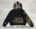 BAPE Sweats bape Hoodies for Men bape Shark Full Zip Double Hoodie balmain hoody 1