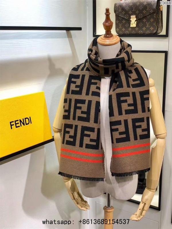 fendi scarves FF logo embroidered scarf fendi womens wool scarf fendi - fendi  scarf - women fendi scarf (China Trading Company) - Shawl -