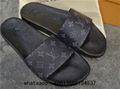     lides     aterfront mule louis vuttion sandal slides     olitor thong 2