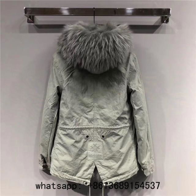 Mr &Mrs fur parka coat dupes Mr and Mrs fur coats winter army parka with fur  4