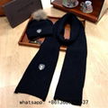     at and scarf set grey     etit damier scarf and hat samier graphic     en's 3