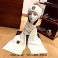     at and scarf set grey     etit damier scarf and hat samier graphic     en's 4