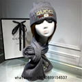     at and scarf set grey     etit damier scarf and hat samier graphic     en's 7