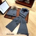     at and scarf set grey     etit damier scarf and hat samier graphic     en's 10