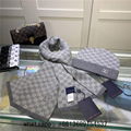     et hat and scarf petit Damier hat               Beanie scarf set damier hat 3